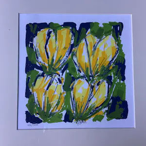 Ad van Hassel - Gele tulpen. kopen? Bied vanaf 30!