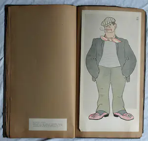 Jo Spier - Ingelijste prent + Albert Hahn : ‘Ben ik dat?’ , 12 litho's met karikaturen kopen? Bied vanaf 50!