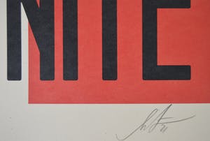 AcheterShepard Fairey - LIBERTÉ, ÉGALITÉ, FRATERNITÉ - gesigneerd? Enchérissez de 1!