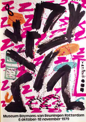 A.R. Penck - tentoonstellingsaffiche verkauft für € 40!