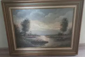 Willem Kroon - Landschap met water kaufen? Bieten Sie von 100!