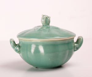 Plateelbakkerij Zuid-Holland - Groen art deco servies met floraal decor en oramentatie 1930's kopen? Bied vanaf 19!