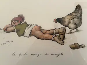 Georges Redon - la poule mange les escargots kopen? Bied vanaf 40!