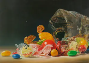 AcheterTjalf Sparnaay - Olieverf op doek, Snoepjes in zak - Ingelijst? Enchérissez de 8000!