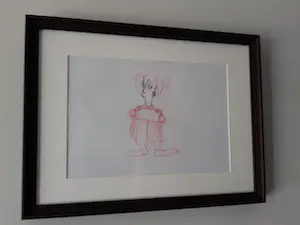 Matt Groening - originele productietekening The Simpsons, ingelijst + Certificaat kopen? Bied vanaf 70!