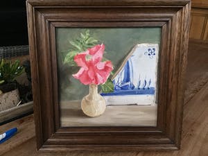 Niet of onleesbaar gesigneerd - ‘T rode bloempje kopen? Bied vanaf 1!