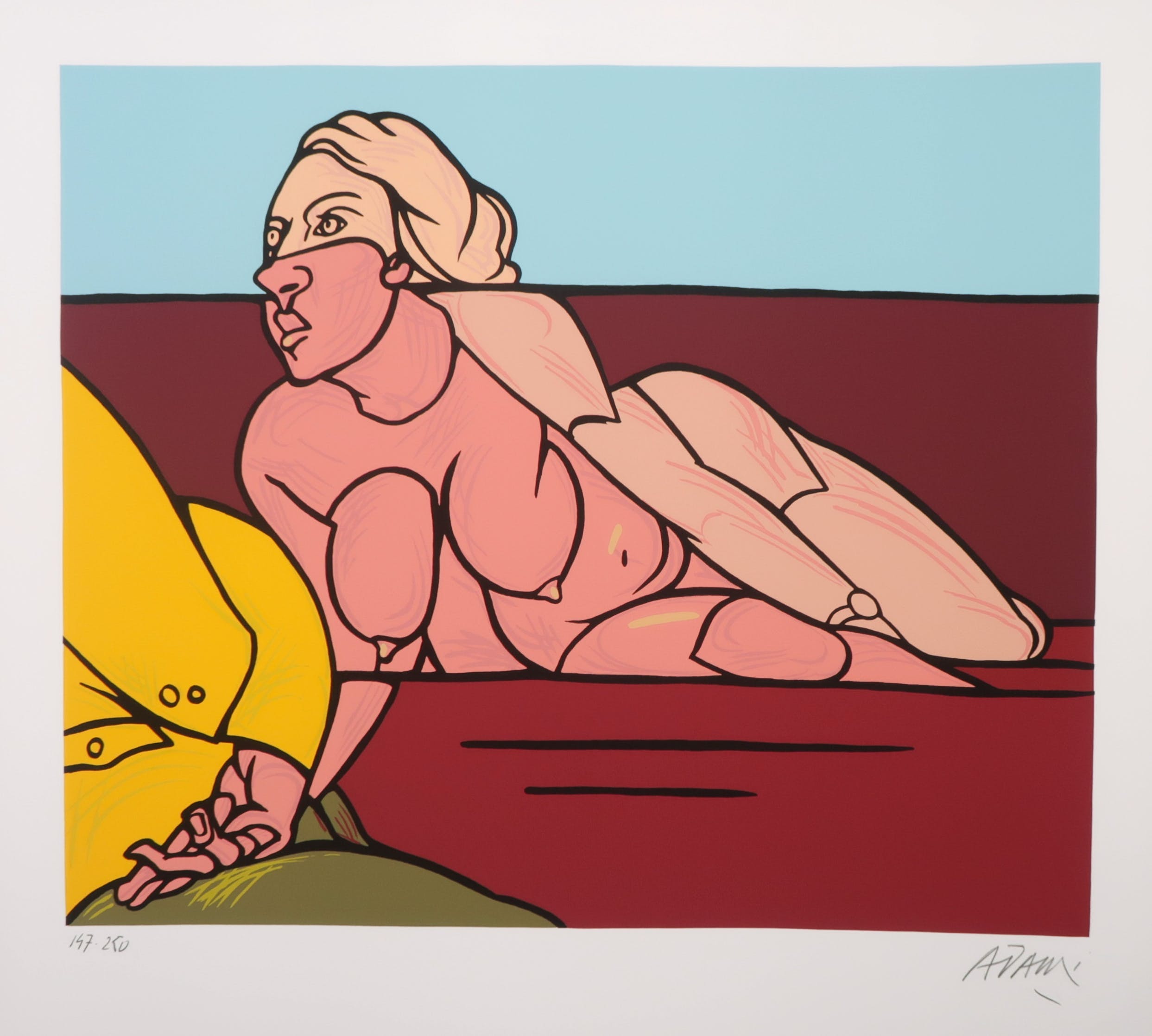 Valerio Adami - Zeefdruk, Palleas et Melisande verkocht voor € 50!