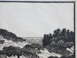 Antonius Hubertus Nordberg - Duinen - Houtsnede kopen? Bied vanaf 1!