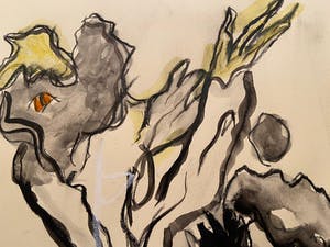 Jan Sierhuis - Tekening krijt acryl kopen? Bied vanaf 1!