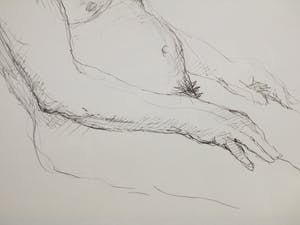 Aat Veldhoen - Zittende naakte man - Rotaprent kopen? Bied vanaf 1!