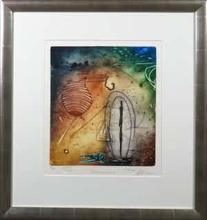 Ad Arma - Kleurenets, Impressions I - Ingelijst verkocht voor € 35!