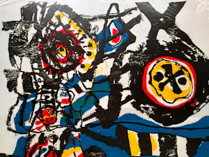 Jef Diederen - Houtsnede - "Kinderen tussen het blauw" - 14/190 - 1965 verkauft für € 94!