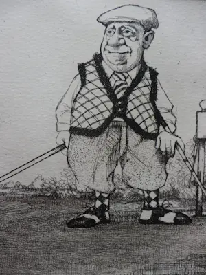 Charles Bragg - Ets THE PERFECT COUPLE/HOLE 18 Handgesigneerd kopen? Bied vanaf 89!