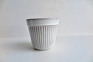 Faience- en Tegelfabriek Westraven - Set van 2 Bloempotjes - gemerkt en genummerd - ca. 1960 kopen? Bied vanaf 1!