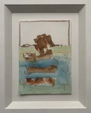 Jan Montyn - gemengde techniek op papier | 'Zonder titel' | 2000 (LUXE INGELIJST) kaufen? Bieten Sie von 300!