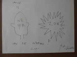 Rob Scholte - Stift tekening, titel, Vrouw is. kopen? Bied vanaf 70!