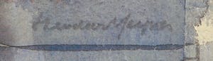 Theodoor Heynes - Aquarel, Drie bloemen kopen? Bied vanaf 50!