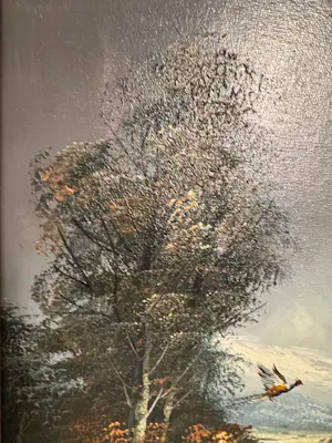 Jan Koning - Olieverfschilderij J. de Keining Fazant Vliegend 80 cm hoog kopen? Bied vanaf 20!