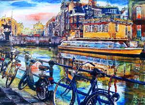 Elena Polyakova - Rokin in Amsterdam verkocht voor € 35!