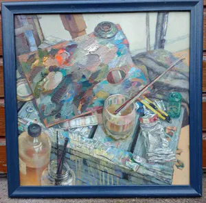 Niet of onleesbaar gesigneerd - Stilleven atelier kunstenaar kopen? Bied vanaf 1!