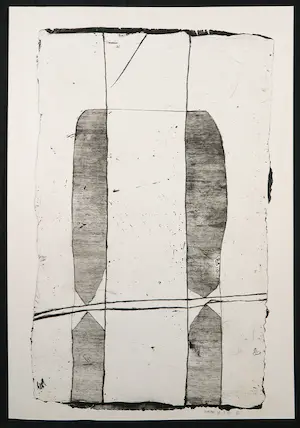 Jan Naezer - Ets en aquatint, Abstracte compositie kopen? Bied vanaf 1!