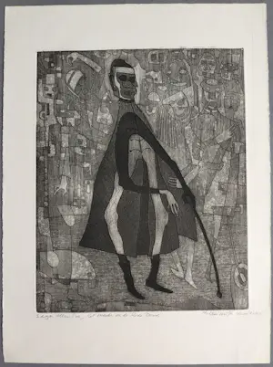 Harry van Kruiningen - Edgar Allan Poe Het masker en de rode dood - Gesigneerde ets kopen? Bied vanaf 89!