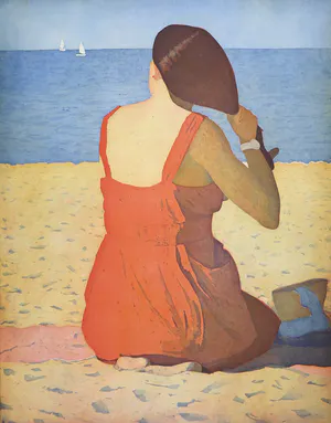 Marcel Schellekens - Kleurenets, Z.T. Op het strand (Groot) kopen? Bied vanaf 120!