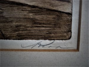 Niet of onleesbaar gesigneerd - Fraaie vooroorlogse Ets "Amsterdam het Singel bij Leidsestraat" gesigneerd kopen? Bied vanaf 10!