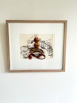 Carel Visser - Unica, Collage op papier verkocht voor € 895!