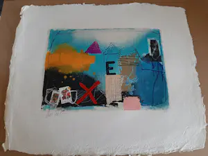 Theo Koster - Zeefdruk, collage E kopen? Bied vanaf 35!