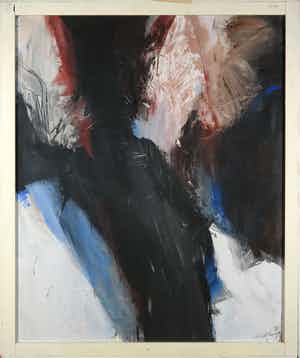 Monique de Lannoy - Acryl op karton, Eressos - Ingelijst (Groot) verkocht voor € 1!