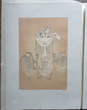 Wifredo Lam - twee etsen in portfolio kopen? Bied vanaf 575!