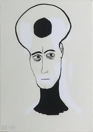 Henk Visch - Zeefdruk, Portretten - Ingelijst kopen? Bied vanaf 1!