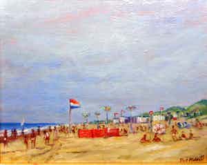 Piet Mulder - PUUR HOLLANDS STRANDJE verkocht voor € 300!