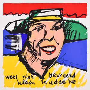 Herman Brood - Wees niet bevreesd klein kuddeke - Ingelijst verkocht voor € 350!