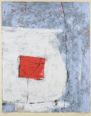 Frank Ermschel - Zeefdruk, Abstracte compositie - Ingelijst (Groot) kopen? Bied vanaf 50!