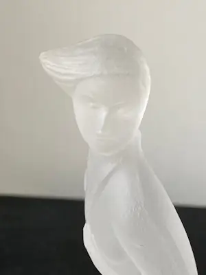 Ida Schwetz-Lehmann - 3 Art Deco "Frosted glass" sculpturen / Curt Schlevogt , Tsjechoslowakije kopen? Bied vanaf 130!