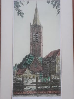 Johan Marie Bennik - Wijkertoren te Beverwijk. (1931) kopen? Bied vanaf 39!