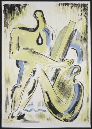 Jean Bilquin - Litho, Z.T. Twee figuren kopen? Bied vanaf 20!