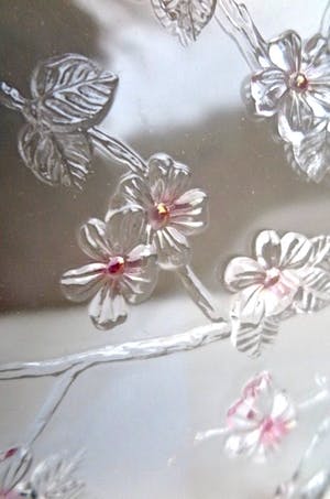 Walther glas - Blad/ Taartplateau - Kristalglas - Roosjesdecor in reliëf (Valentijnsdag-item) kopen? Bied vanaf 1!