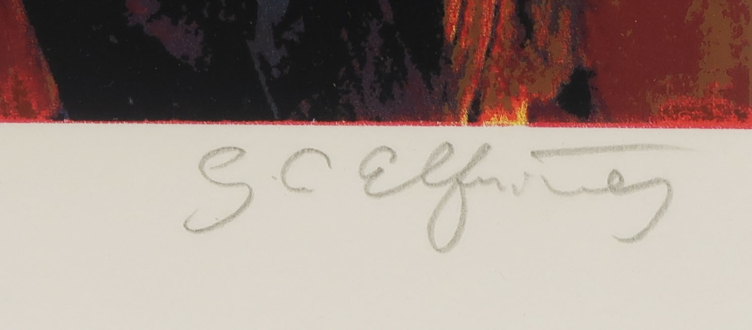 Gerda Elfring - Zeefdruk, Schapen - Ingelijst kopen? Bied vanaf 50!