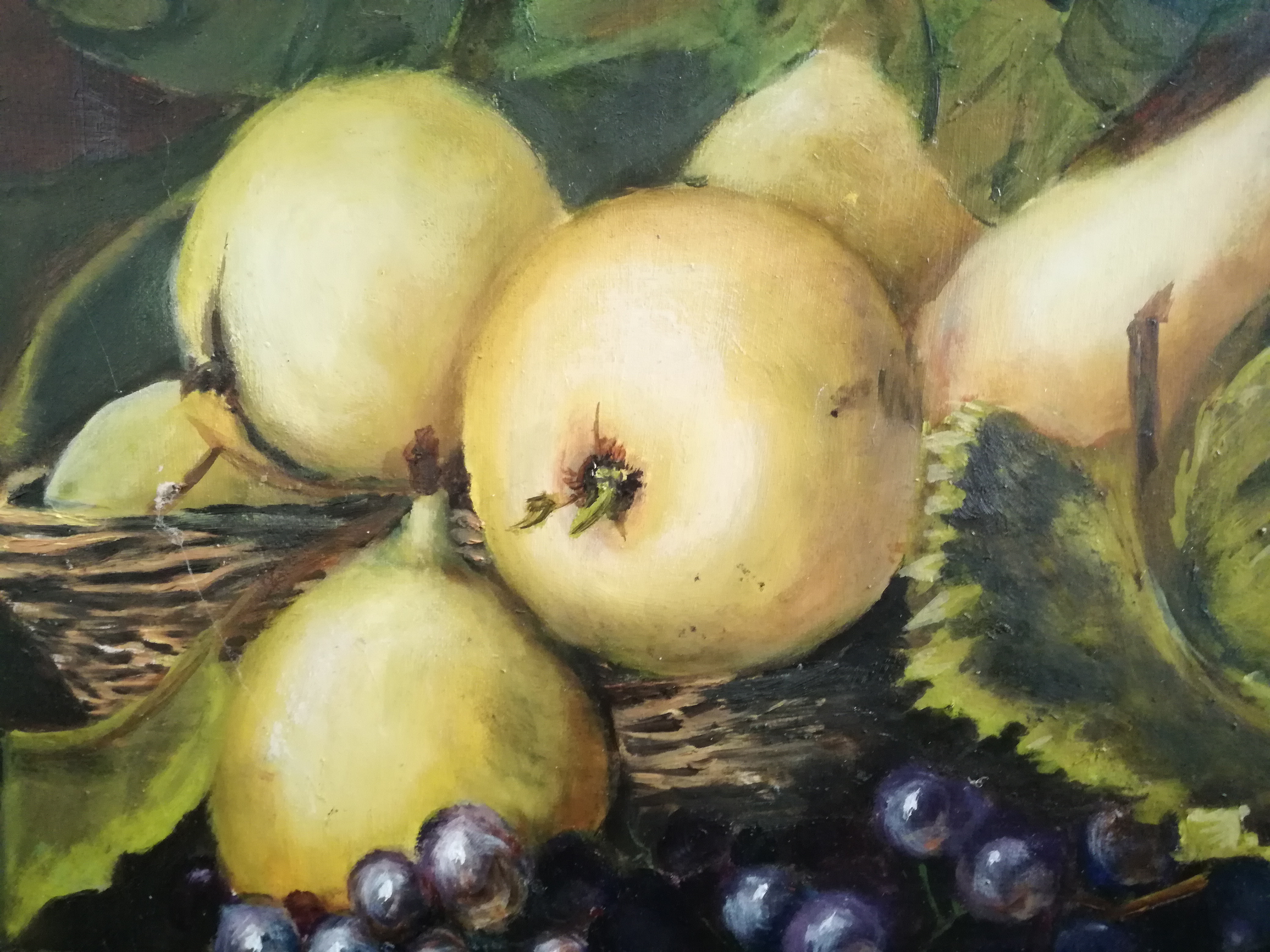 Niet of onleesbaar gesigneerd - Stilleven met appelen, peren en druiven kopen? Bied vanaf 1!