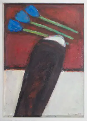 Helen Nieuwendijk - Acryl op paneel, Lot van 4 werken - Ingelijst kopen? Bied vanaf 20!