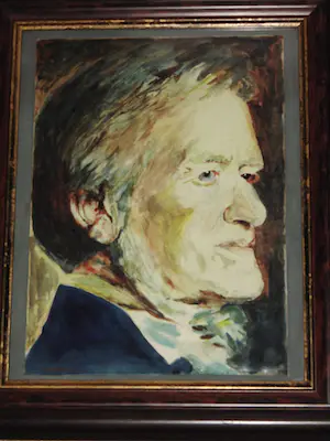 Hubert Josef Maassen - Componist Wagner - Aquarel kopen? Bied vanaf 40!