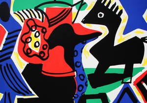 Yolande Brouwers - Zeefdruk: Vase de tristesse - 1993 kopen? Bied vanaf 30!