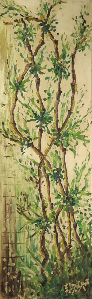 Niet of onleesbaar gesigneerd - Olieverf op paneel, Bomen - Ingelijst kopen? Bied vanaf 1!