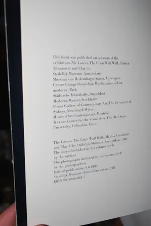 Buy Marina Abramovic - & Ulay: The Lovers, The Great Wall Walk & the Polaroids of 5 cities? Bid from 90!