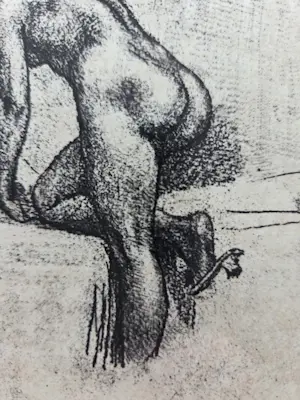 Felicien Rops - Seule. 1908. Ingelijst. kopen? Bied vanaf 89!