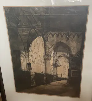 Johan D. Scherft - Ets Kerkinterieur Groote kerk Den Haag kopen? Bied vanaf 45!