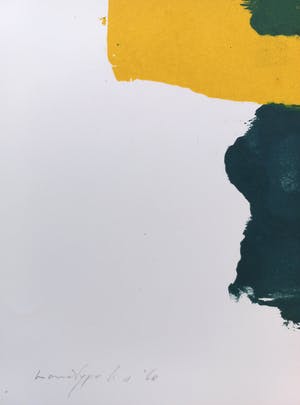 Adine Engelman - Abstracte compositie, monotype (unica) kopen? Bied vanaf 65!